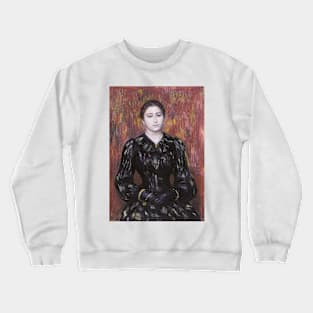 Portrait of Mme. Paulin by Auguste Renoir Crewneck Sweatshirt